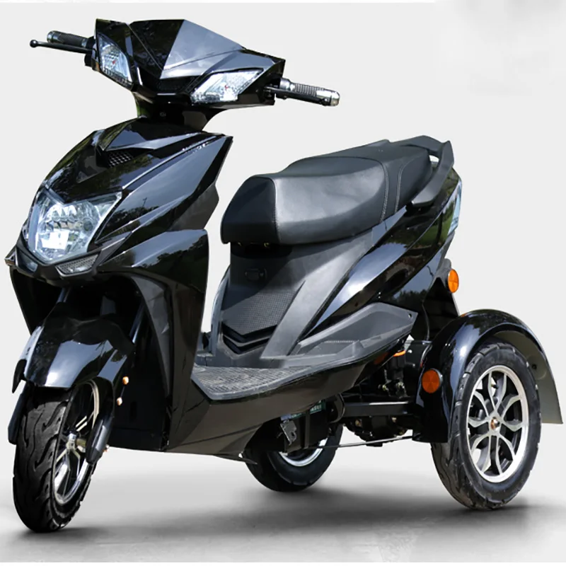 Электрический мотоцикл bikeThree-трехколесный мотоцикл Citycoco электрический самокат мотора 1000W 60 V/20A Байк, способный преодолевать Броды для электрического велосипеда