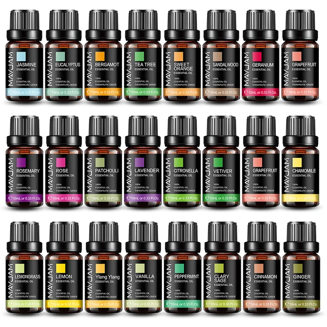 10ML Mosquito Repellent Lemongrass Essential Oil Diffuser Pure Natural Essential Oils Lavender Mint Lemon Citronella Tea Tree 6