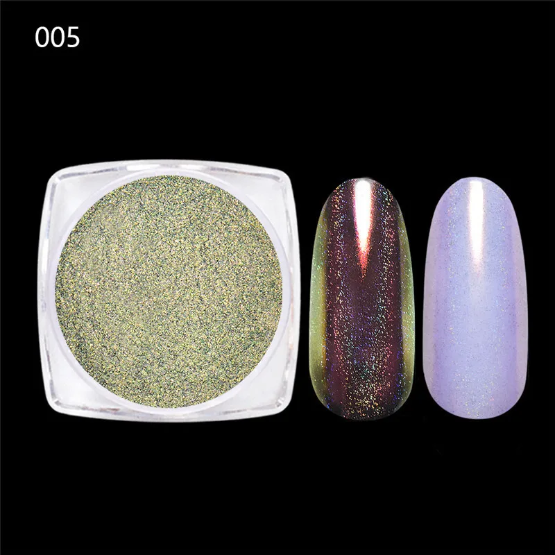 BeautyBigBang лак для ногтей Блестящий Порошок 0,2 г Хамелеон для ногтей мерцающий Русалка жемчуг пигмент Сияющий лазер в виде ракушки окунутый порошок