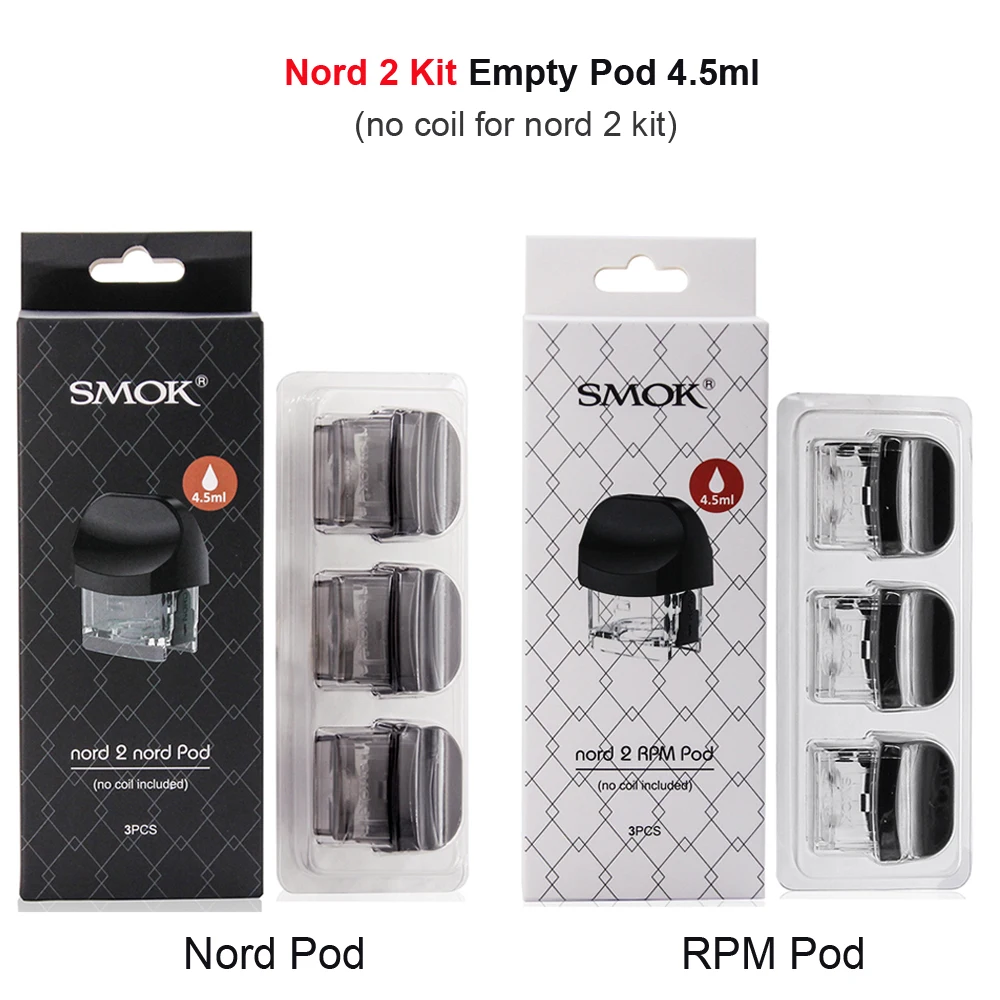 Оригинальный SMOK Nord 2 4 X пустой картридж без катушки электронная сигарета
