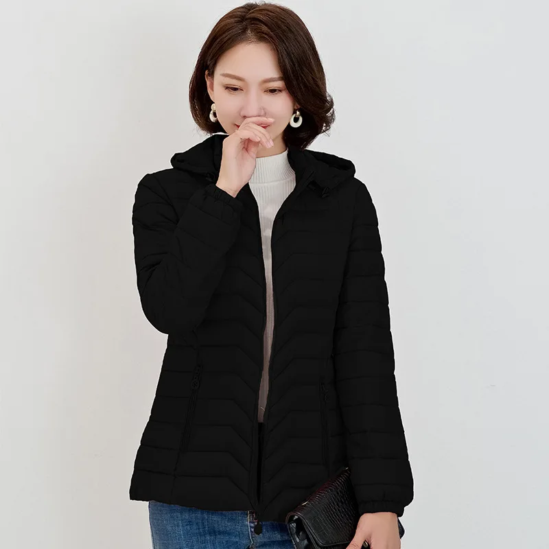 Зимнее женское пальто парка куртка с капюшоном повседневная обувь застежкой