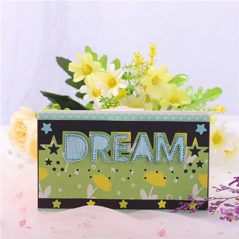 YaMinSanNiO Dream Star Border Metal Cutting Dies Stencils for DIY Scrapbooking Embossing Paper Cards Die Photo Album Card Making | Дом и сад