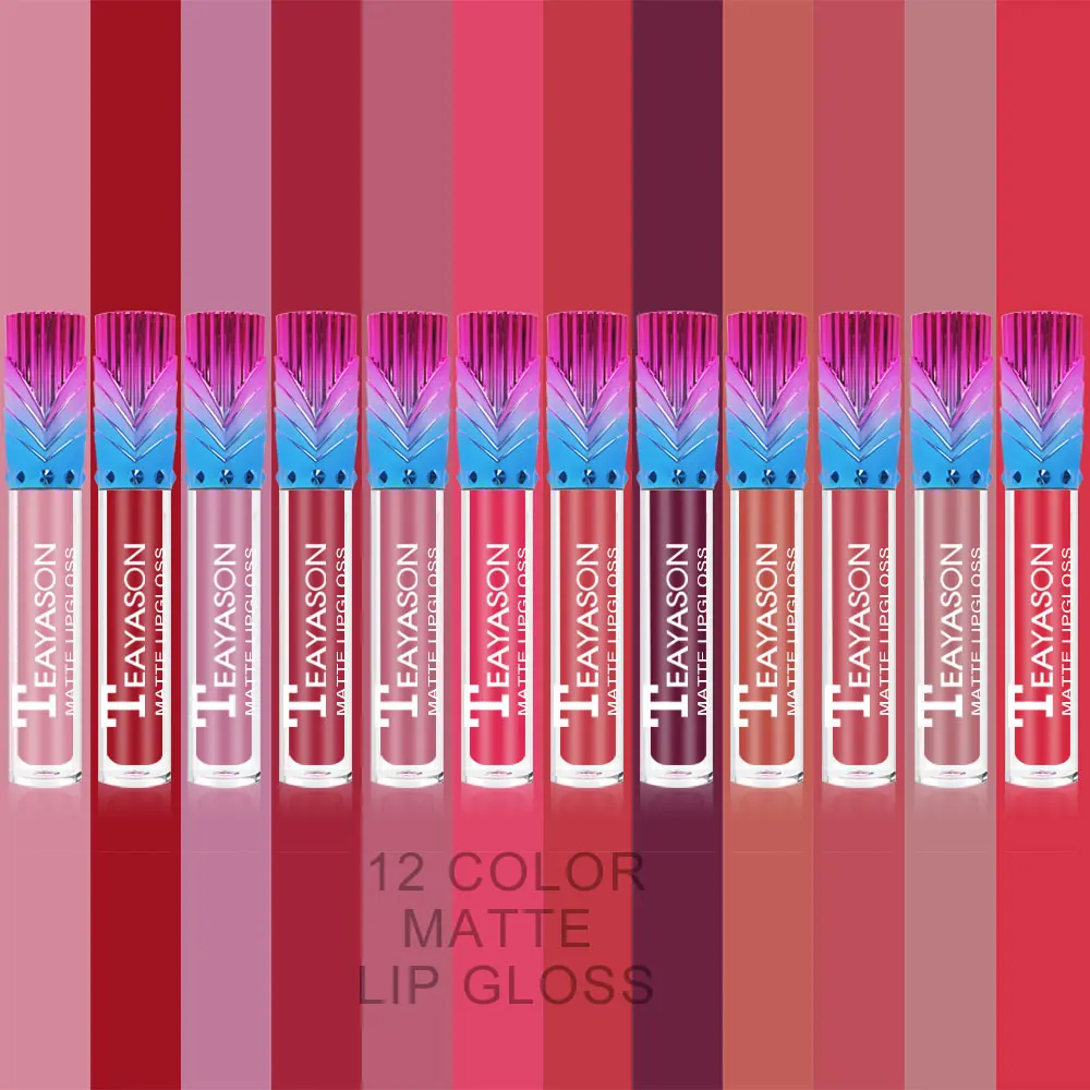 Набор бархатной матовой Помады для губ 12 цветов водостойкий стойкий макияж