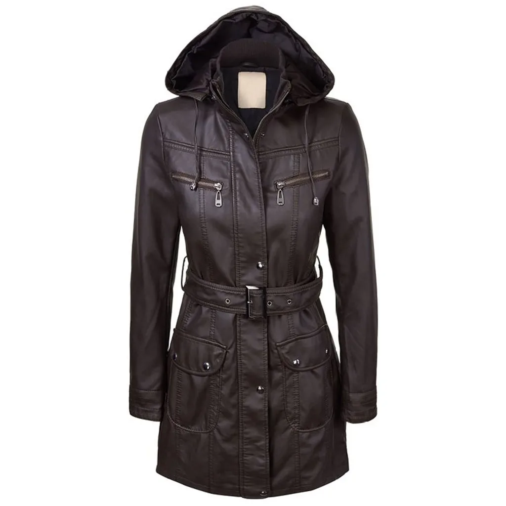 Модная женская куртка из искусственной кожи 2019 женское повседневное утепленное