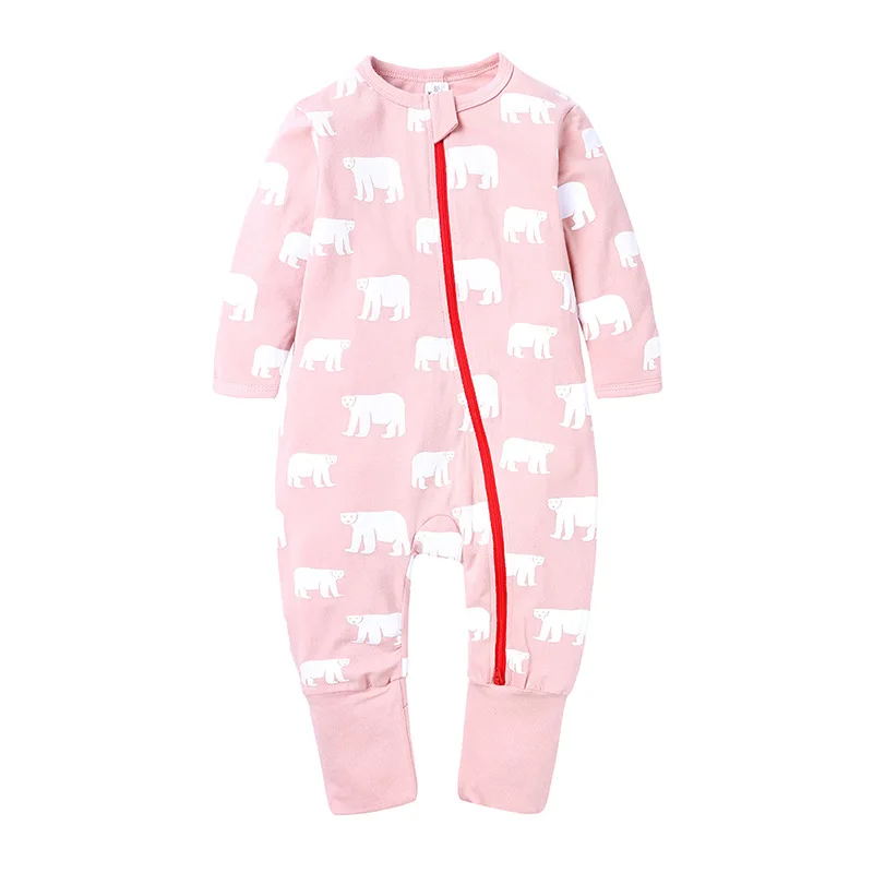 Комбинезон для новорожденных девочек Хлопковый комбинезон маленьких с рисунком