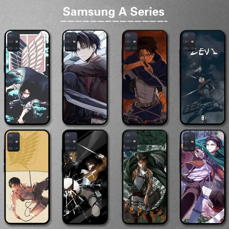 

Attack on Titan Levi Ackerman Phone Case For Samsung A01 A10 A02 A20 A31 A40 A50 S A52 A51 A70 A71 A80 A91 Cover Fundas Coque
