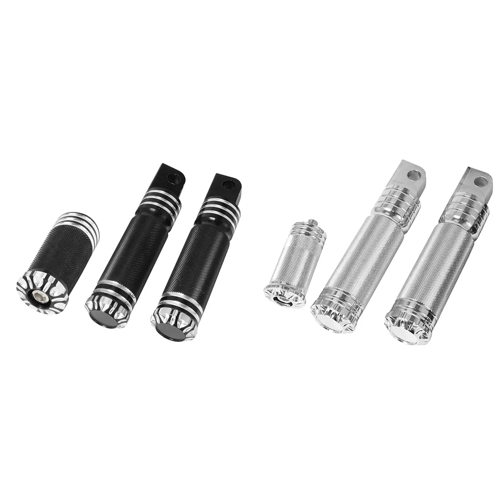

2Pcs Foot Pegs CNC Shifter Universal Easy to Install Nonslip Aluminum Alloy Fit for Harley XL1200X