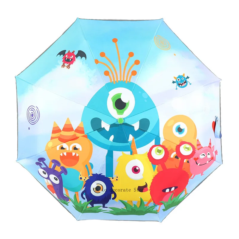 

Fully automatic safety children's umbrella cartoon custom primary school kindergarten children cute folding boy school umbrella
