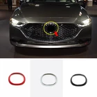 Высококачественный АБС-пластик для Mazda 3 2019 2020, аксессуары, декоративная крышка передней рамы автомобиля, наклейка для отделки, Стайлинг автомобиля, 1 шт.