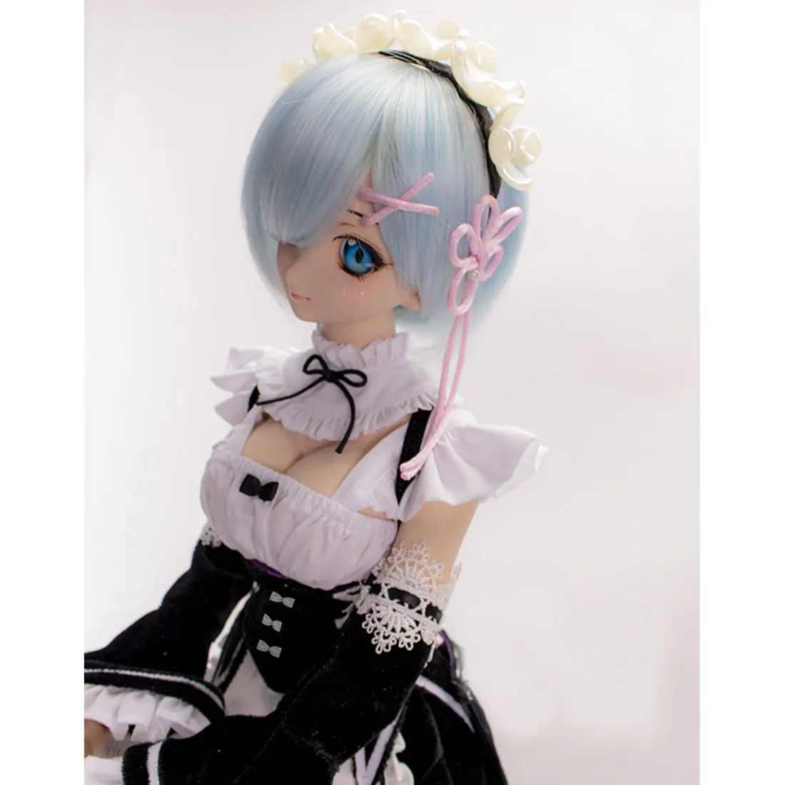 Косплей горничная наряд Ram & Rem Костюм для 1/3 BJD куклы (M грудь) без куклы| |