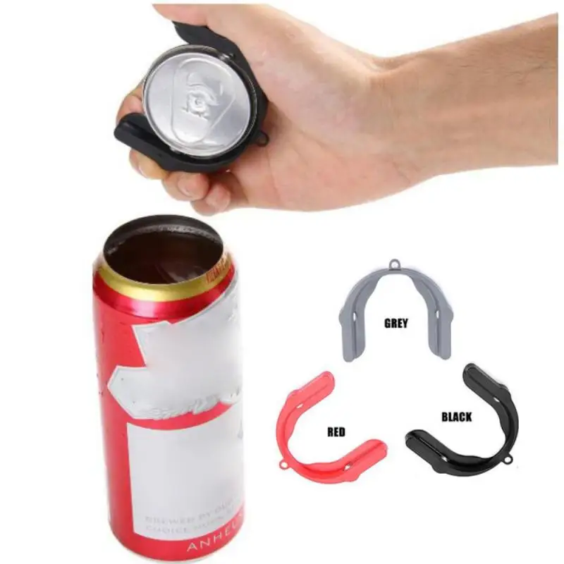 

Portable Multifunctional Plastic U-shaped Gripper Manual Beverage Can Opener Cap Lid Beer Bottle Openers Tool Kitchen Gadget
