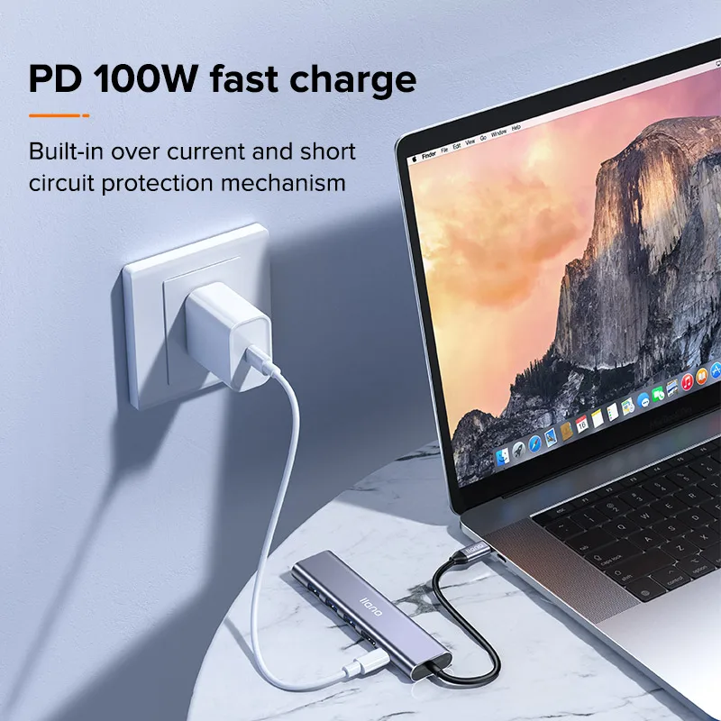 Док-станция LLANO 6 в 1 USB 3 0 Type-C HDMI | Компьютеры и офис