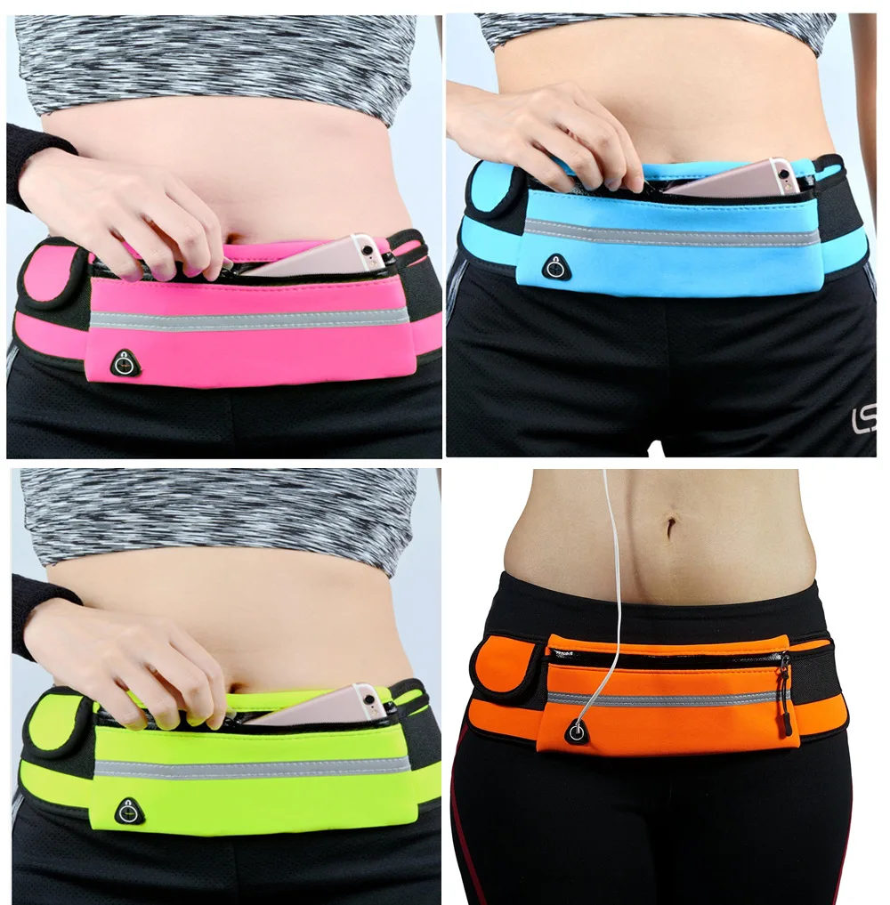 

Running Waist Bag Waterproof Canvas Sports Jogging Portable Outdoor Phone Holder Belt Bag Women Men Fitness Sport Accessories