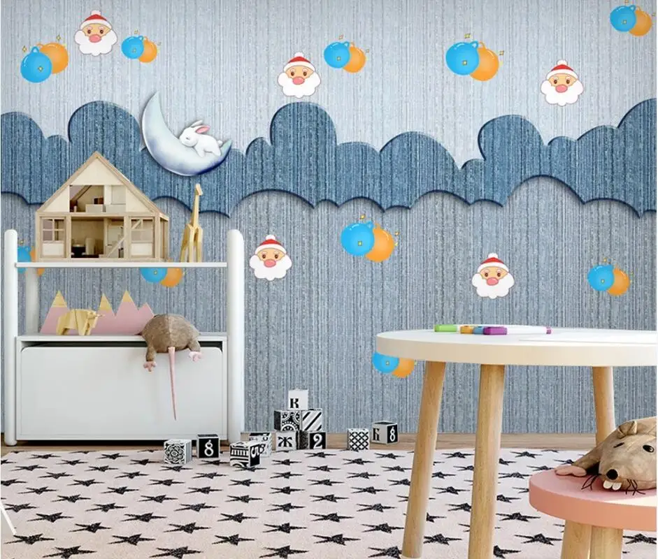 

AINYOOUSEM Детские Мультяшные облака диван ТВ фоновые обои 3d обои наклейки