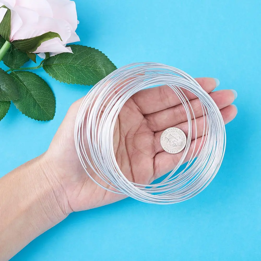 

10m/roll Aluminum Wires Silver Color 1.0mm For DIY Craft Earring Bracelet Making Jewelry Accessories Wire