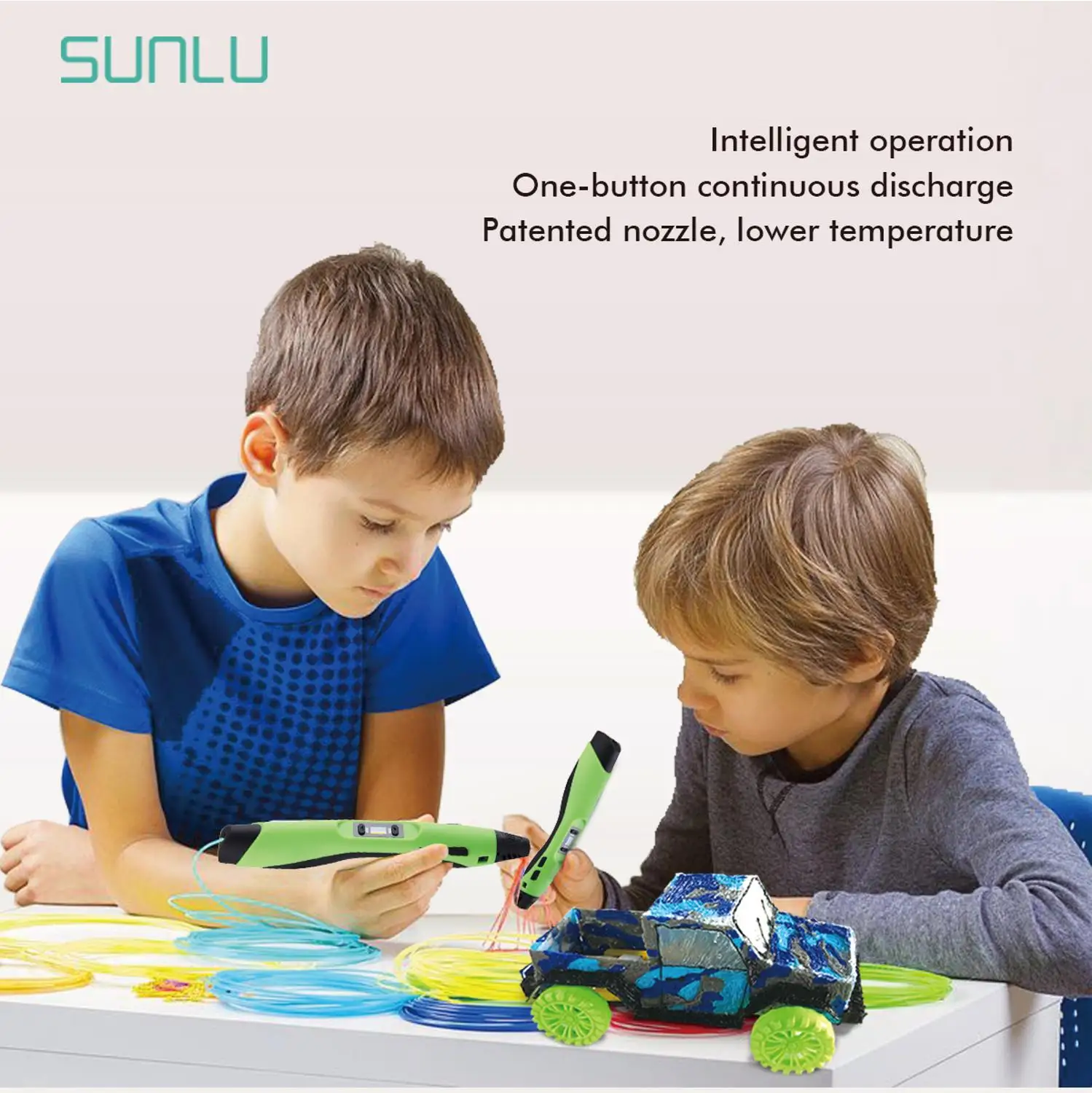 SUNLU SL-300 3D Ручка DIY 3D печать Ручка DIY Подарочная посылка печать автомобиля DIY Подарочная коробка для детей