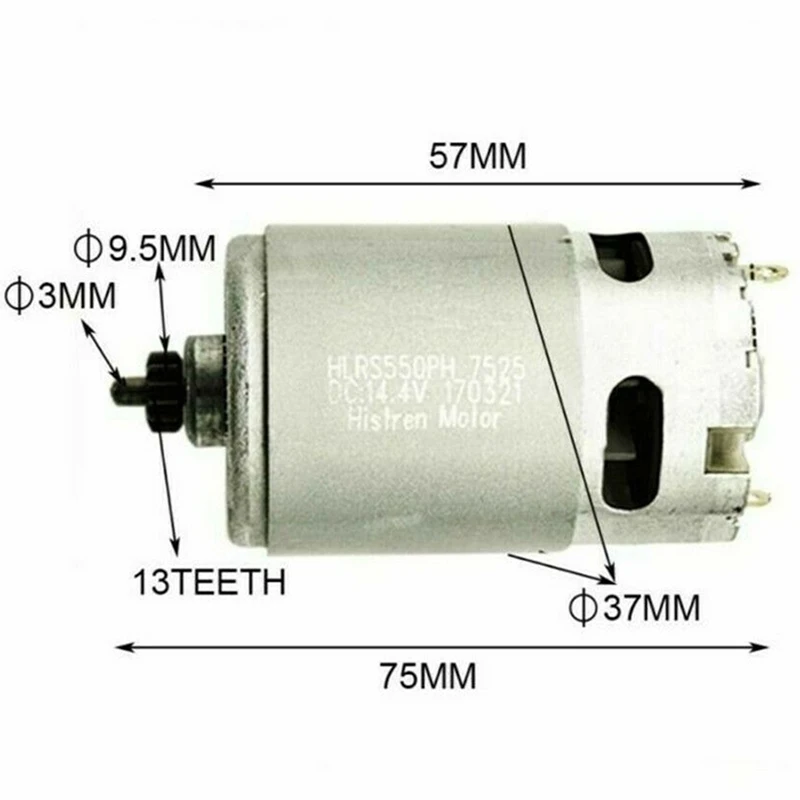HTHL-GSR14.4-2-LI ONPO двигатель постоянного тока с 13 зубцами 1607022649 HC683LG для BOSCH DC14.4V 3601JB7480