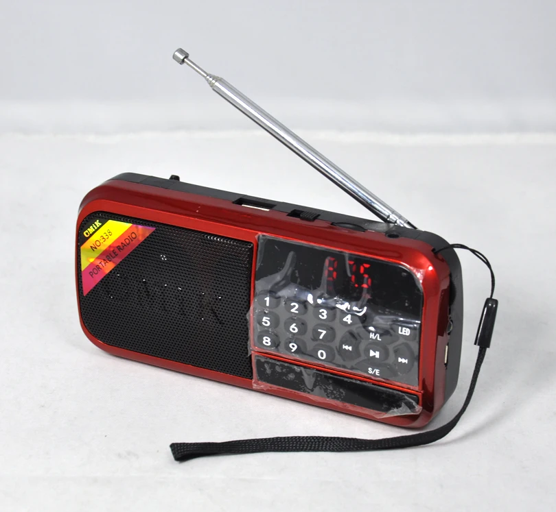Радиоприемник CMiK MK-338 (USB\microSD\Фонарь\18650\память) | Электроника