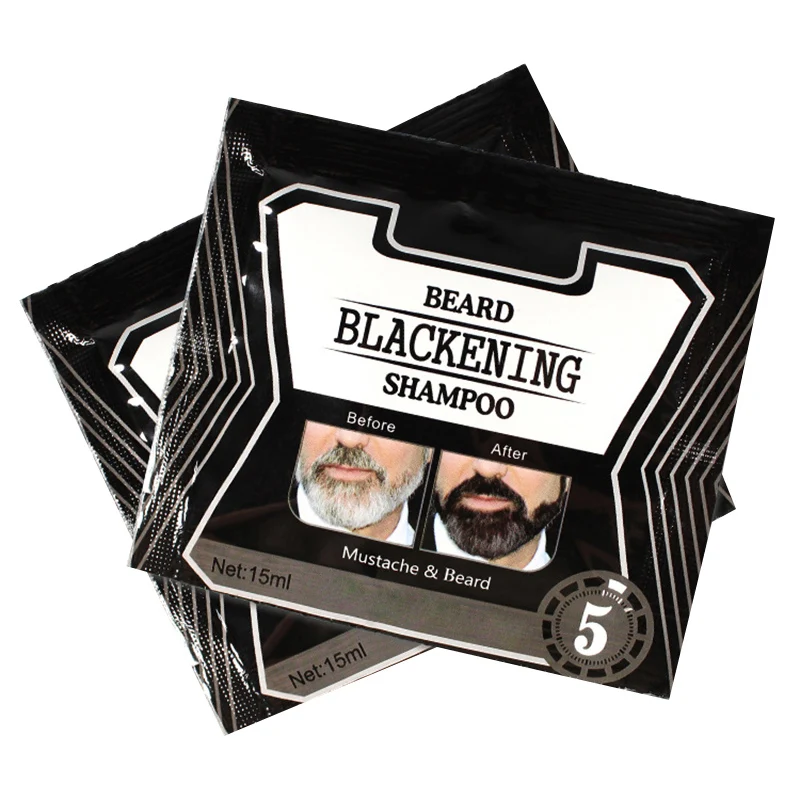 

Beard Blackening Shampoo Dye Beard Mustache Coloring Conditioner for Gray Hair EF