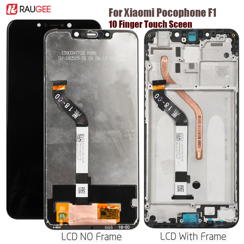 Дисплей для Xiaomi Pocophone F1 ЖК-дисплей сенсорный экран дигитайзер Замена для Pocofone Pocophone Poco F1 дисплей протестированный ЖК