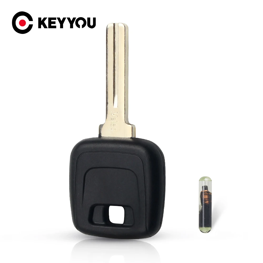 

KEYYOU For VOLVO S40 V40 850 960 C70 S70 V7 D30 XC70 XC60 Transponder Key Case Replacement Car Key shell Case ID48 Chip