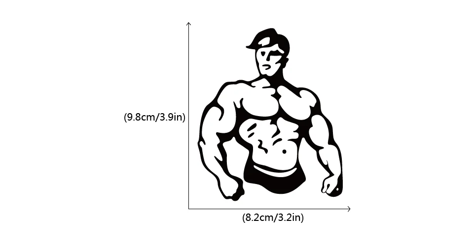 Gym Crossbar fitness Man Woamn Переключатель стикер креативный спортивный силуэт Наклейка на стену для спортзала спальни гостиной домашний декор - Цвет: 32846162739