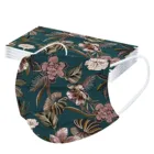 Маска для лица, трехслойная, одноразовая, с цветочным принтом, лицевая маска с фильтром, 1050 шт.