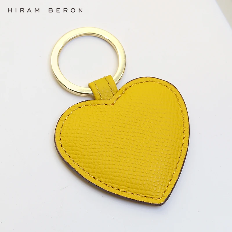 Индивидуальный держатель для ключей Hiram Beron с именем на заказ милый кожаный в виде
