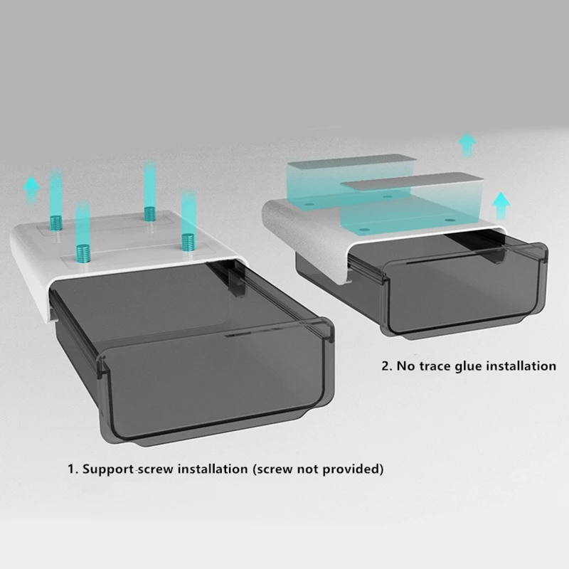 

Drawer Pencil Tray Self-Adhesive Organizer Pen Box Barrel Office Sundries Storage Box