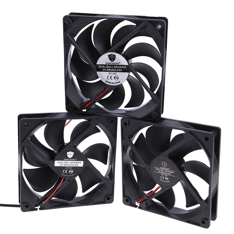 

12025 Fan 5/12/24V Fan DC Brushless Cooling Fan USB 2PIN PC Computer Case Cooler