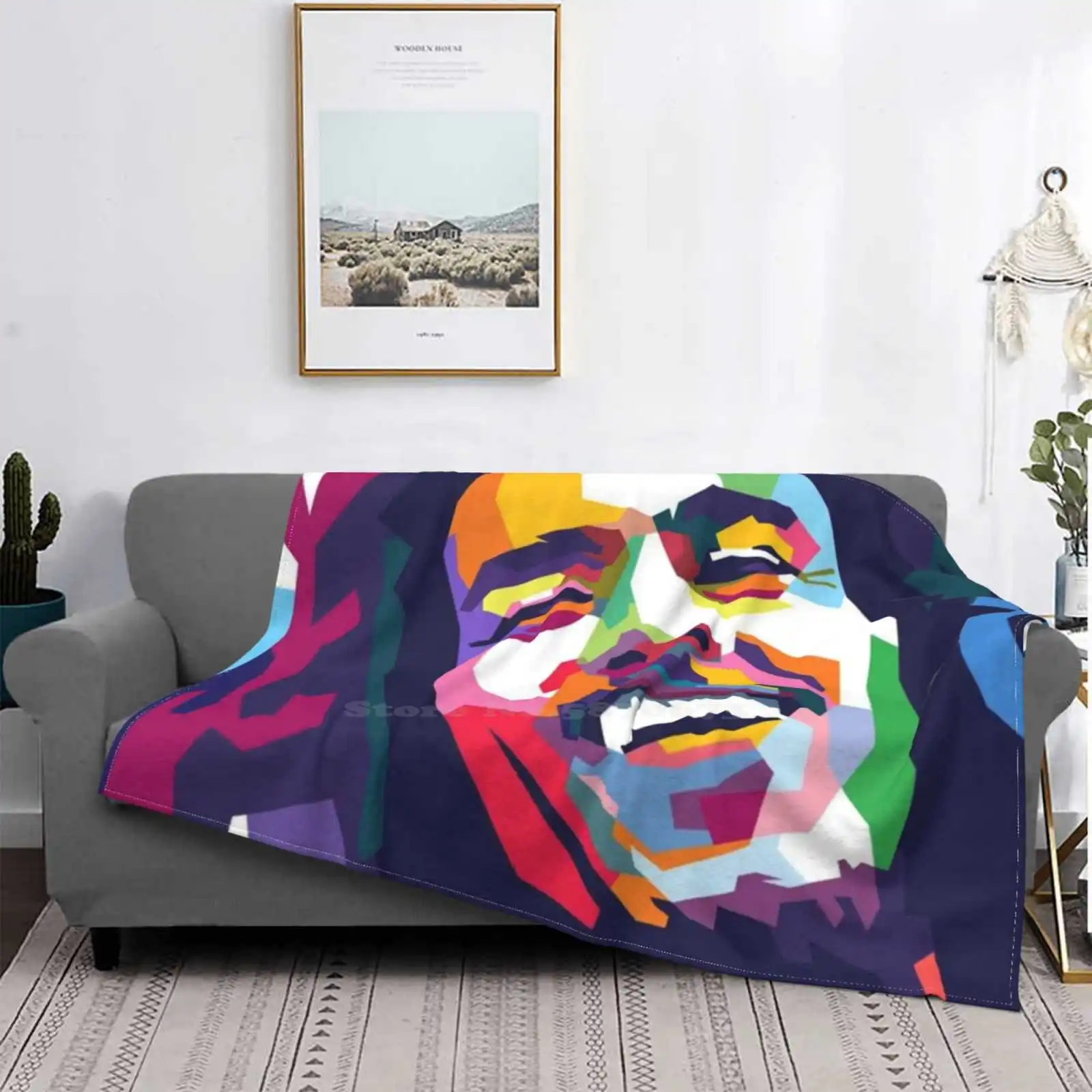 

Manta fina ligera y cálida de Bob Marley, arte de Bob Marley, Reggae de Argentina, rojo, dorado y verde