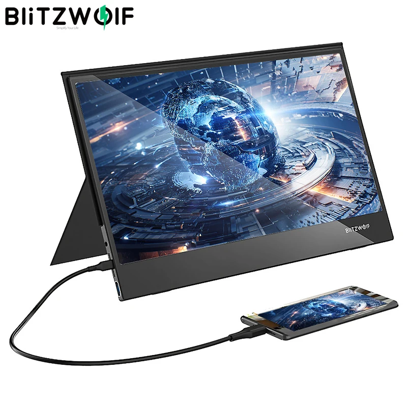 BlitzWolf BW PCM5 15 6 дюймов сенсорный портативный компьютерный монитор игровой экран
