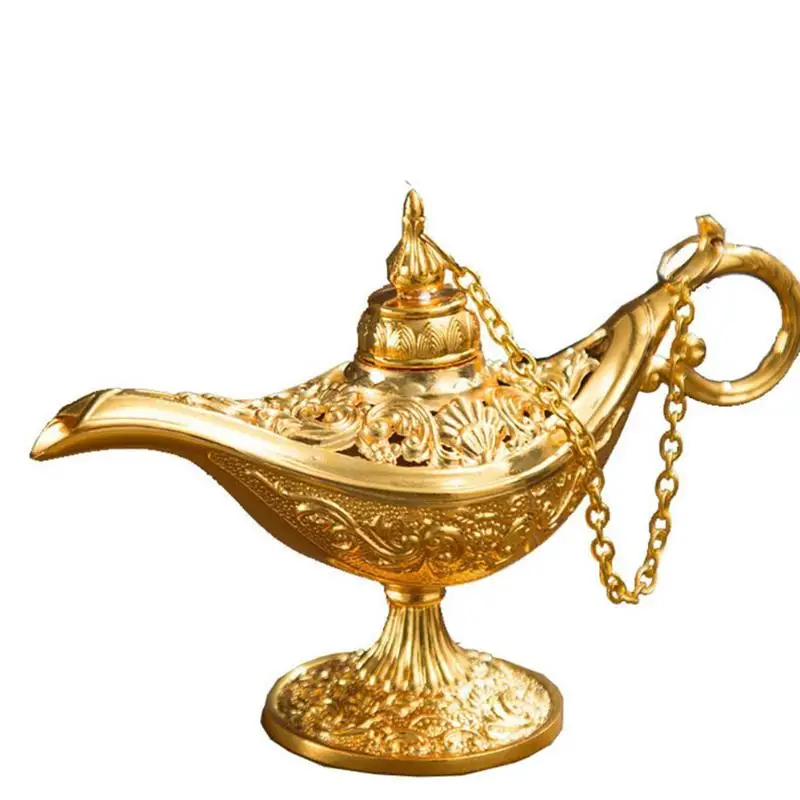 Бронзовые лампы волшебный джинн украшения курильники резные полые