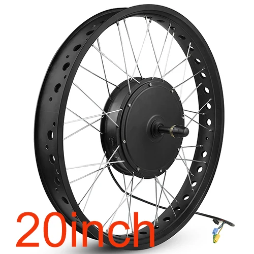 190mm 20inch wheel 72 в 3000 Вт Электрический Fat Bike DC контроллер бесщеточный мотор контроллер конверсионный комплект 20 26 дюймов Fatbike Мотор колеса снегоход - Цвет: 190mm 20inch wheel