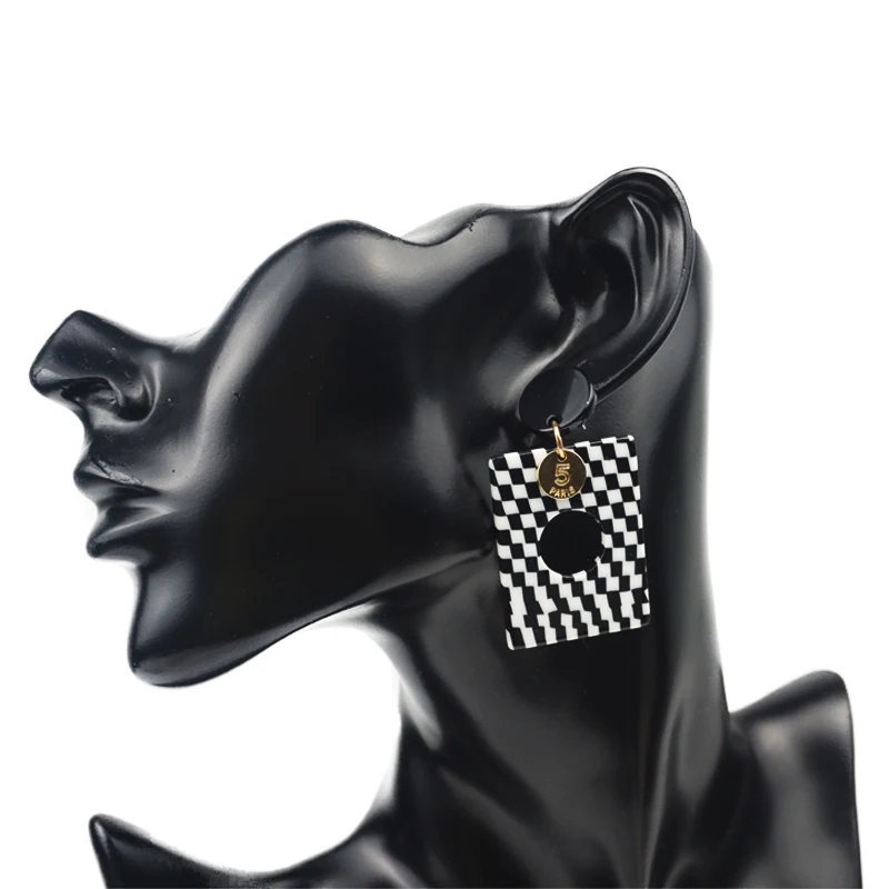 Женские акриловые серьги M & G из прозрачной смолы массивные Висячие Ювелирные