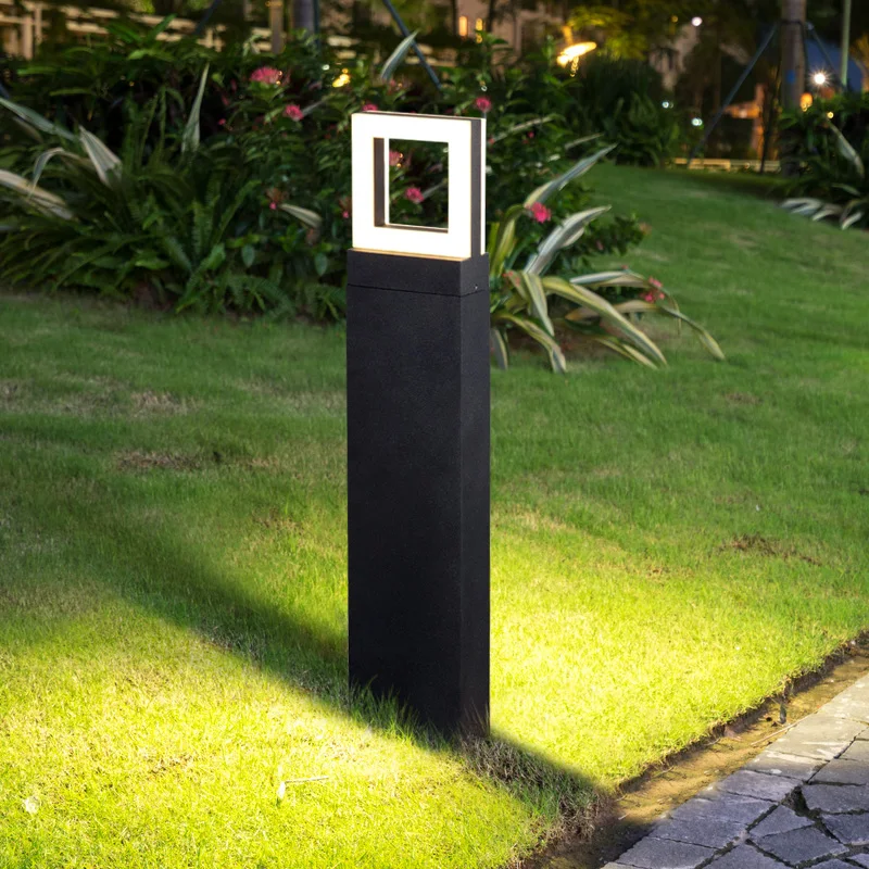 (New product in 2021) Modern led outdoor waterproof lawn lamp garden  lighting floor light personality park lawn lamp