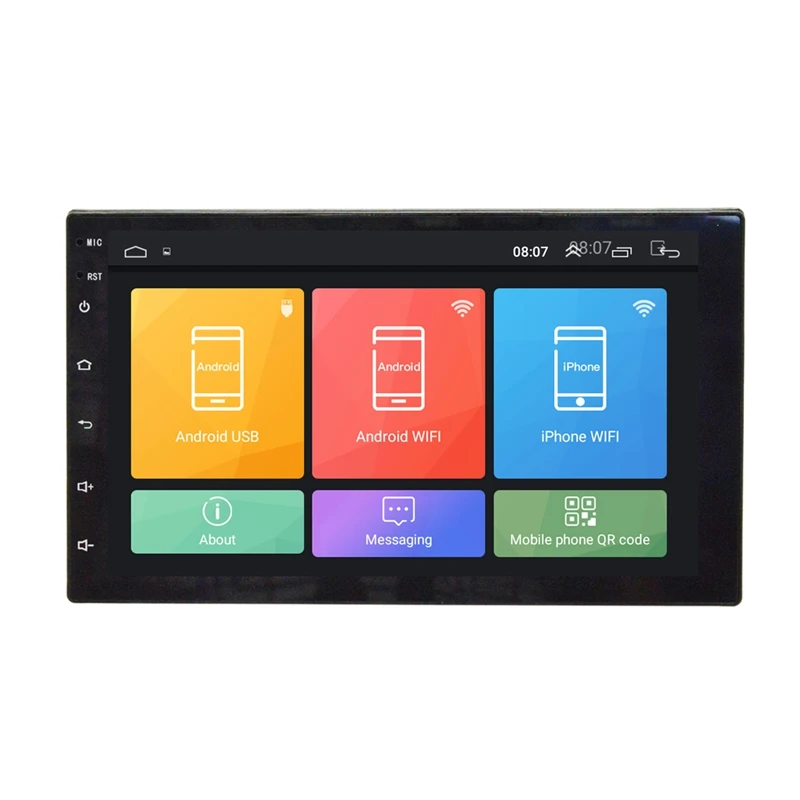 Автомагнитола 1 Din 7 дюймов Hd Mp5 мультимедийный плеер Android 8 автомобильный