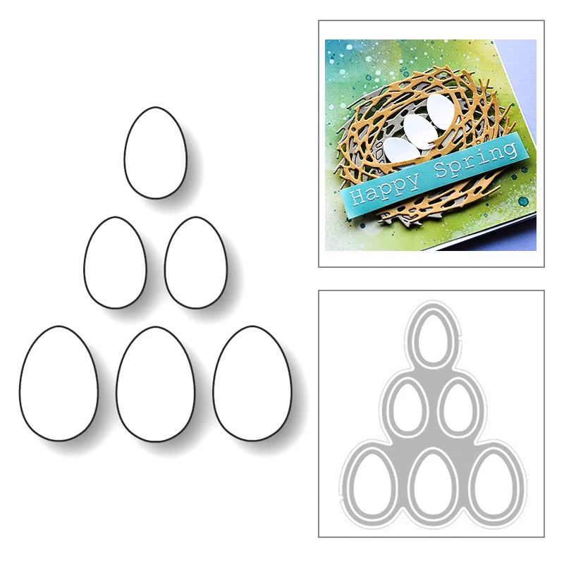 

Горячая 2020 яйца фон новый металлический Трафаретный вырубной штамп Фольга трафарет для DIY Скрапбукинг Бумага и изготовления открыток ремесло нет штампов