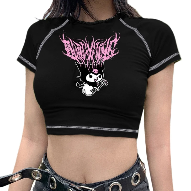 Новый 2021 женская летняя футболка с короткими рукавами круглым вырезом футболки