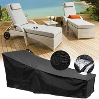 foldable outdoor garden sunbed cover sun lounger furniture waterproof cover patio chaise cover recliner rattan furniture dust