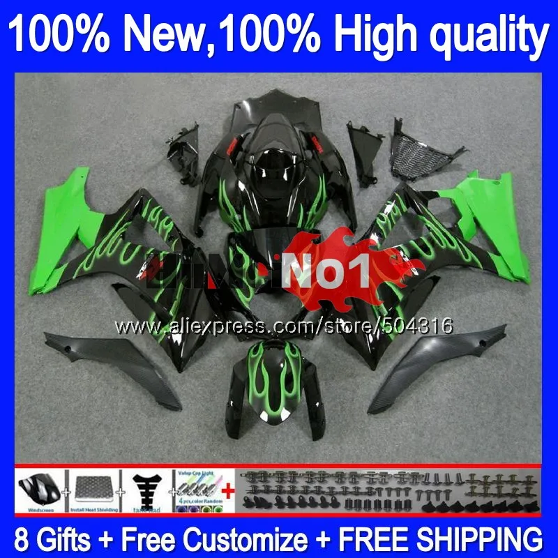 

Body For SUZUKI GSX R1000 GSXR-1000 GSXR 1000 CC 2007 2008 22MC.106 K7 1000CC GSX-R1000 07-08 GSXR1000 07 08 Green Sale Fairing