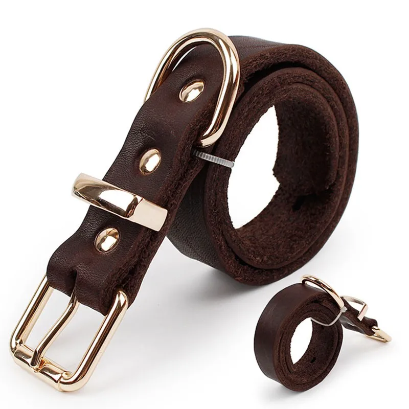Ошейник из натуральной кожи для больших собак 11654|collar for big dog|dog pet collarpet collar |