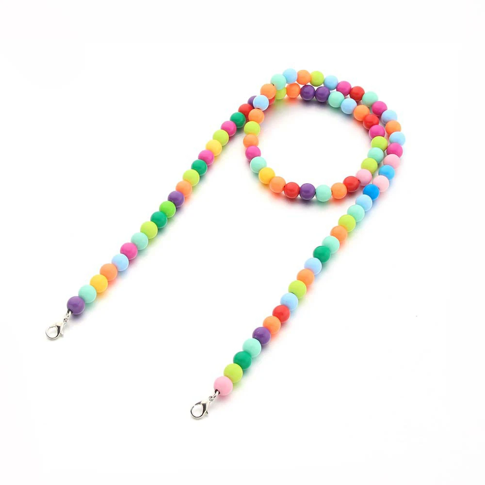 1 шт. акриловая пятиконечная звезда богемная красочная цепочка для маски из