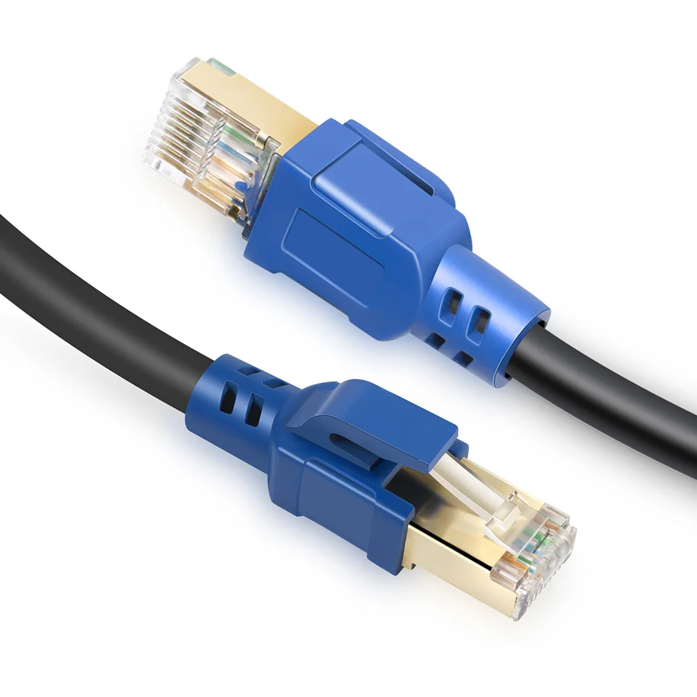 CAT8 RJ45 патч экранированный 40 Гбит/с 2000 МГц Ethernet кабель маршрутизатор ПК офис для