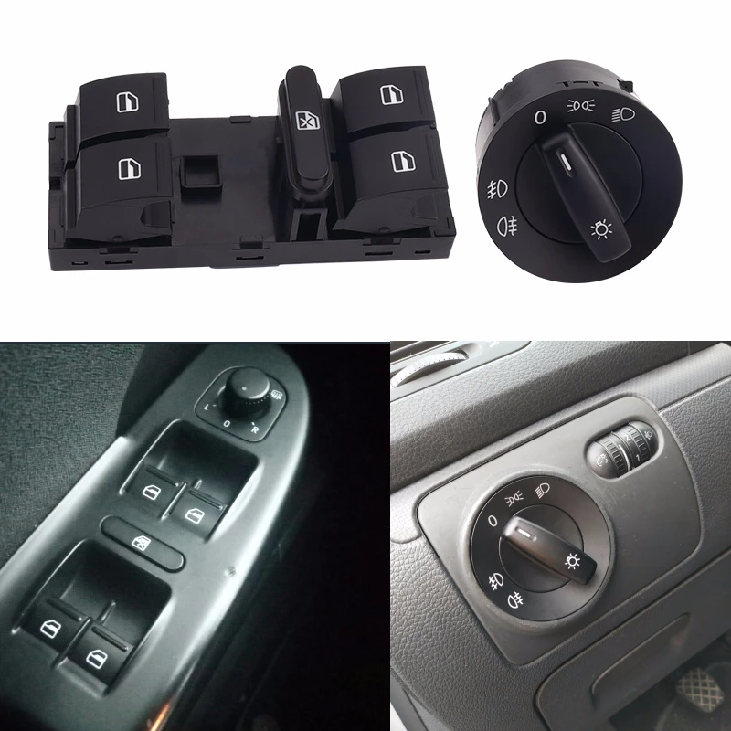 Кнопка переключения стеклоподъемника фары SPEEDWOW Master Power для Volkswagen J-etta Mk5 Golf 5 6 Tiguan