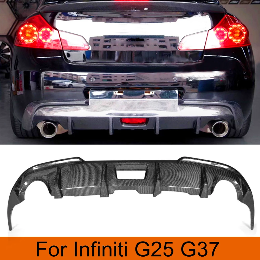 Задний бампер Выпускной губ Диффузор для Infiniti G25 G37 база седан 4 двери 2009 2013 не США