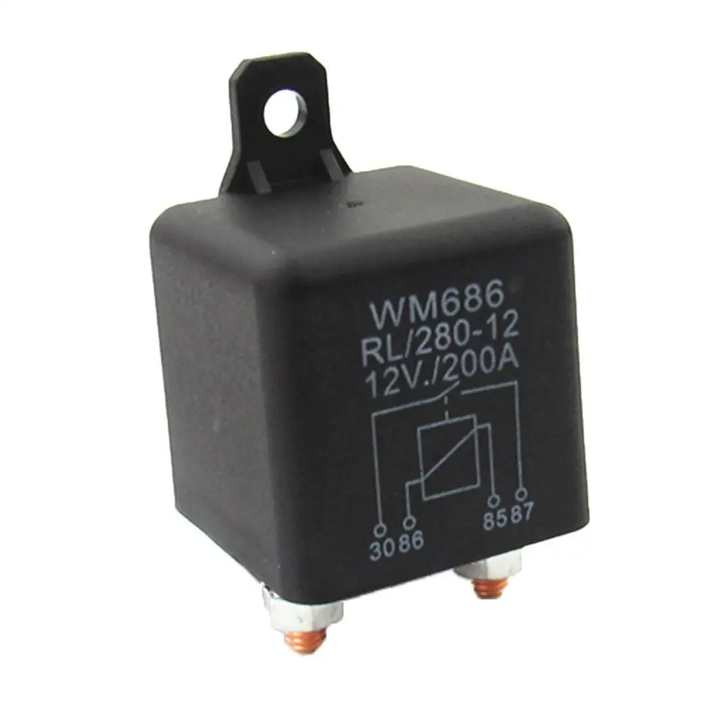 

Стартовое реле RL280 для автомобиля 200 А, высокоточное аварийное пусковое реле питания, переключатель постоянного тока 12 В 24 В