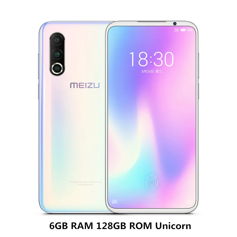 6GB 128GB Unicorn Meizu 16S PRO, 6 ГБ ОЗУ, 128 Гб ПЗУ, смартфон, 6,2 дюймов, Amoled, Snapdragon 855 plus, встроенный экран, отпечаток пальца, NFC, 3600 МП, мАч, мобильный телефон - Цвет: 6GB 128GB Unicorn