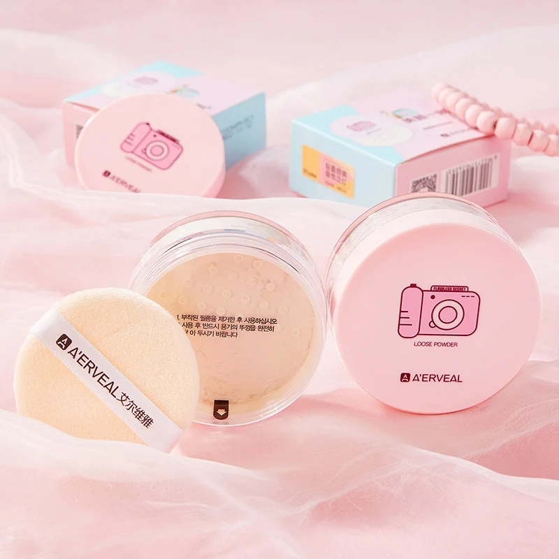 

Face Makeup Isolation Powder Loose Long-lasting Brighten Skin Highlighter Oil-control Foundation Powder Loose#