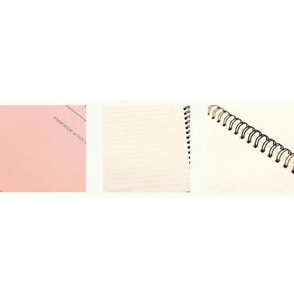 

1PCS A5 Size Spiral Coil Notebook Diary Ruled School Vintage Student Note Book Pad
